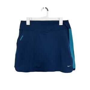 Nike Golf Tour Performance Dri-Fit Blue Golf Skort Size Medium Pickleball Tennis